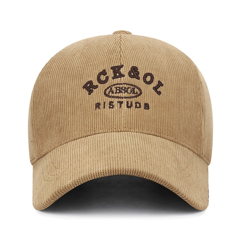 Casquette De Baseball En Velours Côtelé Broderie Lettre Réglable Chaud Chapeau Rétro Décontracté Pour Hommes Femmes Plein Air