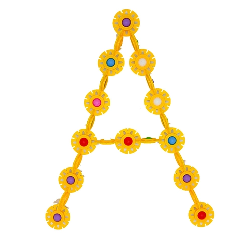 Kids Educational Interlocking Building Blocks Pop Bubble Snowflake Toy Plastic Creative Assembled Puzzle Toy