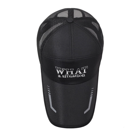 Mesh Honkbalpet Sneldrogend Ademend Zonnehoed Outdoor Sport Trucker Hat Borduurwerk Verstelbaar Voor Heren Dames
