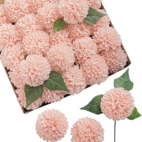 Artificial Dahlia Flowers Simulation Hydrangea With Long Stem PE Foam For Wedding Home Decor Party Floral Arrangement