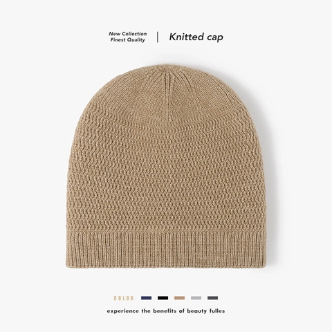 Berretto Beanie Invernale Per Uomo Donna Caldo Cappello A Maglia Pelliccia Di Coniglio Sintetica Foderato In Pile Trama Ondulata Spesso Outdoor Antivento