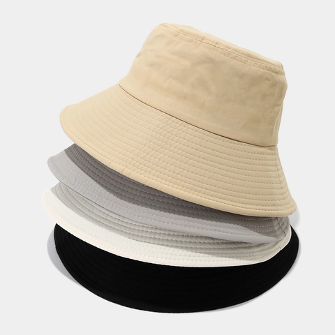Unisex Schnell Trocknender Fischerhut Polyester Breite Krempe Sonnenschutz Verstellbares Winddichtes Seil Outdoor Sommer Minimalistisch