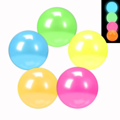 Lichtgevende Plakballen TPR Zacht Glow In The Dark Stressverlichting Knijpspeelgoed Voor Muur Plafond Doelspel
