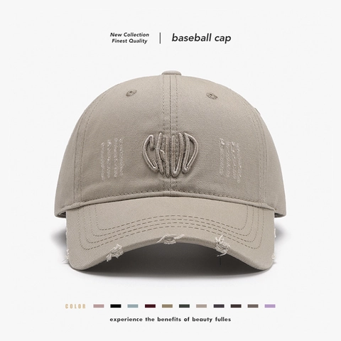 Distressed Baseball Cap Bestickte Buchstaben Baumwolle Retro Verstellbar Outdoor Sonnenhut Für Herren Damen Vintage Streetwear Stil