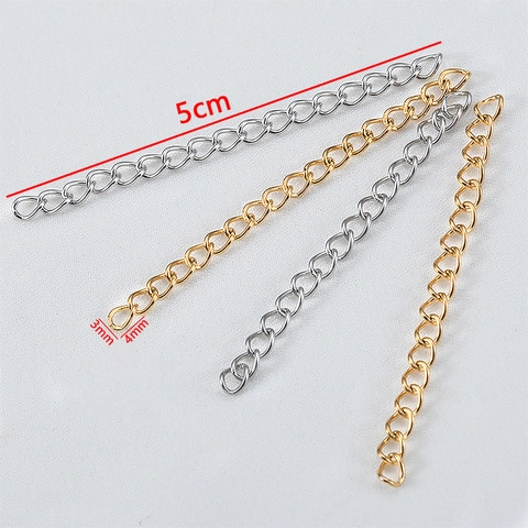 Catena Di Estensione In Acciaio Inox Per Collana Bracciale DIY Gioielli Creazione Accessori Regolatore Connettore