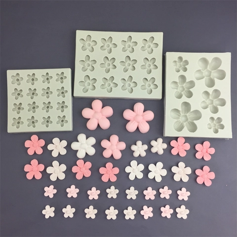 Flower Silicone Mold Multi Cavity Shape DIY Baking For Chocolate Fondant Cake Candle Soap Aromatherapy Resin Craft
