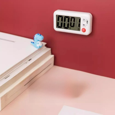 Digitaler Küchentimer Magnetisch Großes LCD Display Countdown Lauter Alarm Zum Kochen Backen Klassenzimmer Studium Kunststoff