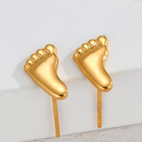 Orecchini A Lobo In Acciaio Inossidabile Per Donna Placcati Oro Cuore Corona Impronta Mano Hamsa Gioielli Di Moda