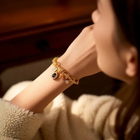 Bracciale In Corda Intrecciata Rossa Stile Cinese Vintage Con Ciondolo Pesce Koi Dorato Gioielli In Rame Regolabili