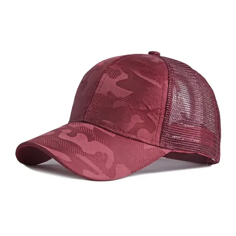 Cappello Da Baseball Mimetico Da Donna Con Foro Per Coda Di Cavallo Rete Traspirante Cappello Da Sole Regolabile Cotone