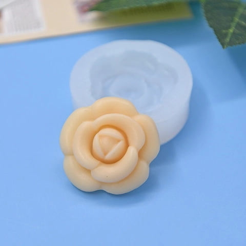 Rose Blume Silikonform 3D Blumenmuster Für DIY Kerzen Seifenherstellung Backen Schokolade Kuchendekoration Handwerkzeug