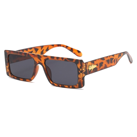 Oversized Rechteckige Sonnenbrille Retro PC Rahmen AC Gläser UV400 Schutz Fashion Trendy Brillen Für Damen Herren