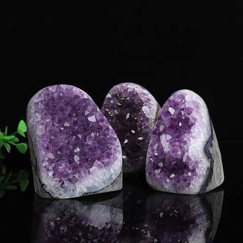 Racimo De Amatista Natural De Uruguay Geoda Sanación Espécimen De Cristal Púrpura Bruto Decoración Escritorio Regalo