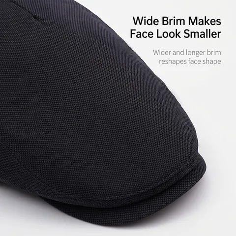 Flat Cap Cotton Polyester Adjustable Buckle Retro Ivy Newsboy Hat Breathable Sunshade Casual Solid Color For Men Women