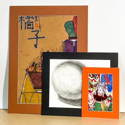 DIY Picture Frame Mat Boards Thickened Textured Cardboard Photo Mounts Rectangle Multi Color Home Art Decor Display
