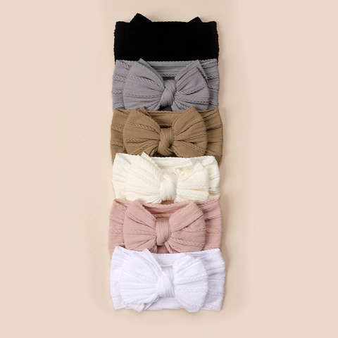 Baby Gestricktes Stirnband Und Kniestrümpfe Große Schleife Hohl Atmungsaktiv Neugeborene Fotografie Requisiten Zubehör