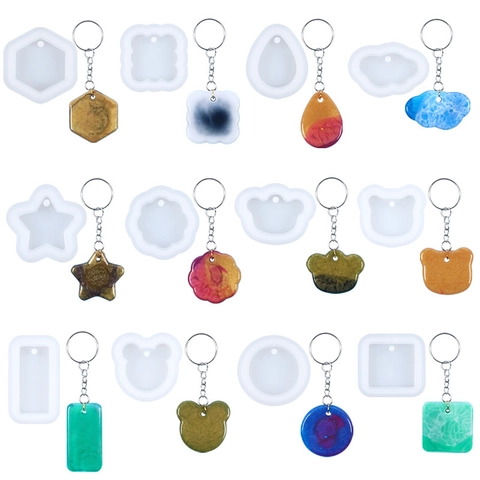 Heart Puzzle Bird Wings Shape Silicone Resin Mold DIY Handmade Jewelry Keychain Earrings Pendant Making Tool Crystal Epoxy Craft
