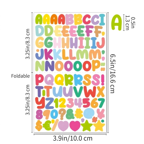 Alphabet Nummern Aufkleber Wasserdicht Vinyl DIY Dekorativ Abziehbilder Für Scrapbooking Journale Tassen Handwerk