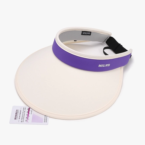 Cappello Visiera Parasole Donna Tesa Larga Protezione UV Pieghevole Raso Di Ghiaccio Traspirante Vuoto Top Sport All'aperto Berretto
