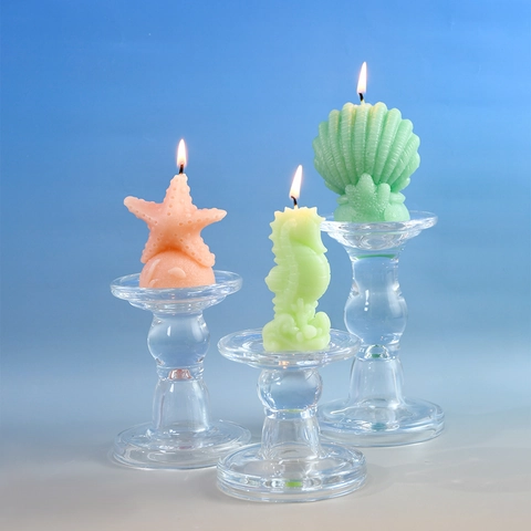 Moules En Silicone Thème Océan Étoile De Mer Coquille Hippocampe Bougie Parfumée DIY Moulage En Plâtre Décor Artisanal