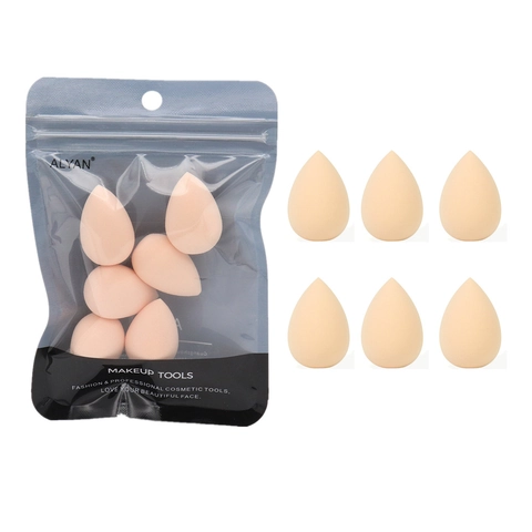 Mini Makeup Sponges Water Drop Shape Beauty Egg Hydrophilic Non-Latex Soft Cosmetic Powder Puff Portable Dry Wet Use