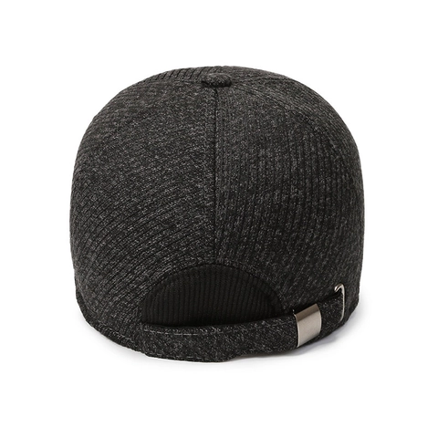 Winter Baseballkappe Herren Verdickt Fleece Gefüttert Warm Winddicht Outdoor Dad Hat Sport Metall Logo Verstellbar