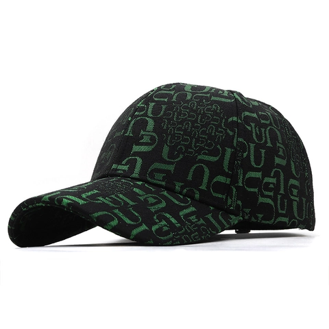 Cappello Da Baseball Cotone Stampa Monogramma Retrò Regolabile Cappello Da Sole Vintage Streetwear Coreano Per Uomini Donne