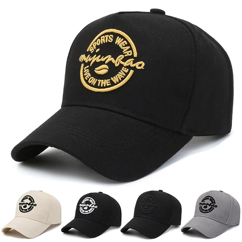 Baseball Cap Cotton Embroidered Adjustable Sun Protection Outdoor Sports Casual Hat For Men Women