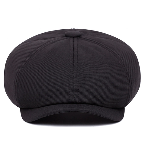 Berretto Newsboy Vintage Cotone Cappello Ottagonale Retro Cabbie Ivy Cappello Da Guida Uomo Donna Regolabile Tinta Unita Traspirante