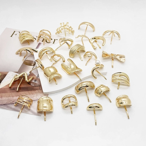 Pinzas Para El Cabello Geométricas De Aleación Minimalista Soporte Para Coleta Estilo Punk Accesorios Para Mujeres