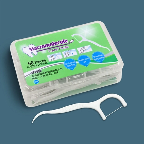 Disposable Dental Floss Picks Plastic High Toughness Oral Care Tools Portable Boxed Oral Hygiene