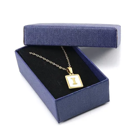 Scatola Per Gioielli In Carta Texturizzata Rettangolare Confezione Regalo In Cartone Conservazione Per Collana Bracciale