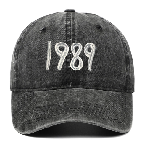 Berretto Da Baseball Cotone Lavato Ricamo 1989 Retro Vintage Regolabile Protezione Solare Cappello Casual All Aperto