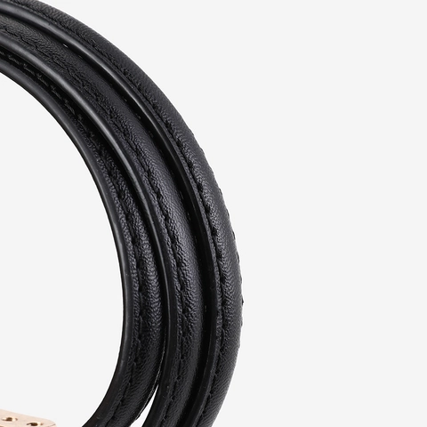 Dames Smalle Echt Leren Riem Minimalistisch Mode Verstelbare Tailleriem Voor Jurken Pakken Jas Splitleer Riem