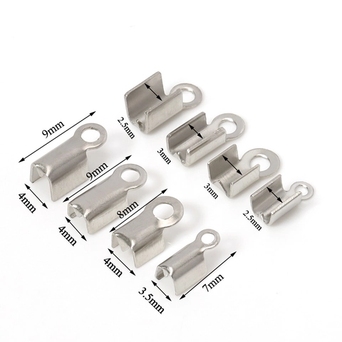 Connettori In Acciaio Inossidabile Per Cordino In Pelle DIY Componenti Per Creazione Di Gioielli Bracciali E Collane