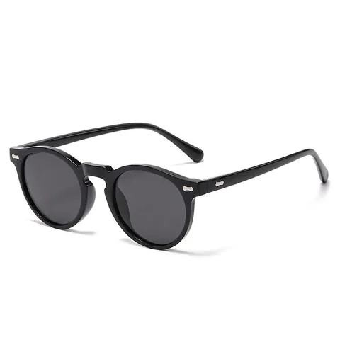 Retro Round Kids Sunglasses Polarized UV400 Protection Vintage Style Plastic Frame TAC Lens Children Boys Girls