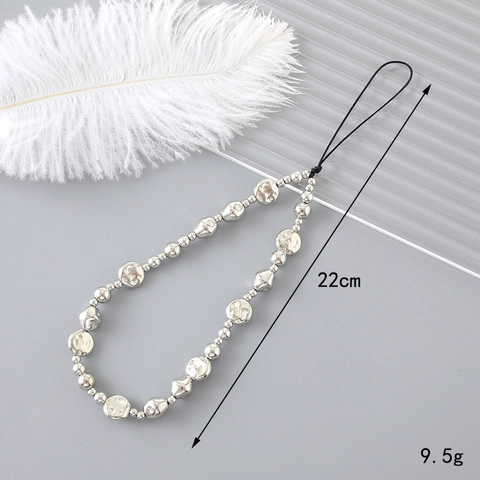 Cordino Per Cellulare Con Perline Colorate In Acrilico Künstliche Perle Sintetiche Catena Anti-Smarrimento Moda Da Donna