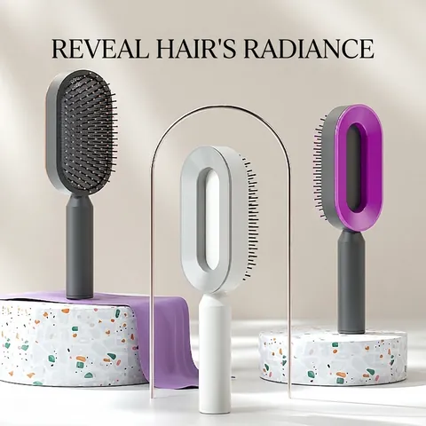 Spazzola Per Capelli Massaggio Con Cuscino D'Aria Districante Design Cavo Anti Statico Massaggiatore Cuoio Capelluto