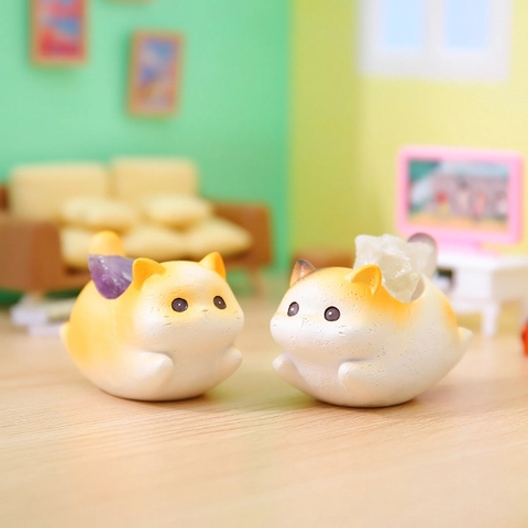 Creative Cute Animal Resin Figurine Ornament Desktop Decoration Car Interior Aromatherapy Diffuser Stone Office Home Gift