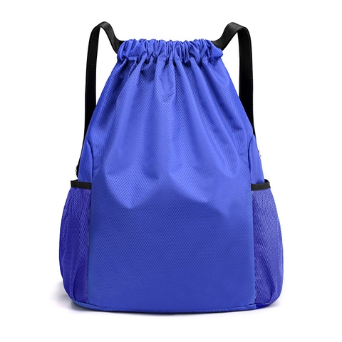 Drawstring Backpack Waterproof Oxford Cloth Sports Gym Bag For Basketball Travel Lightweight Unisex Outdoor Daypack