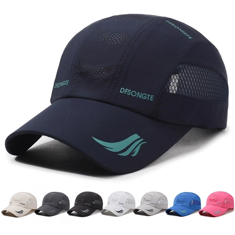 Cappello Da Baseball In Rete Ad Asciugatura Rapida Traspirante Protezione Solare Sport All Aperto Regolabile