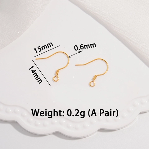 925 Sterling Silver Earring Hooks Fish Hook Ear Wires DIY Jewelry Making Findings Polished Minimalist Elegant Accessories For Women