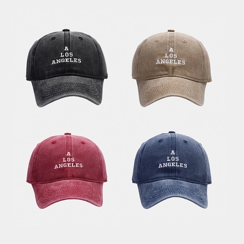 Cappello Da Baseball In Cotone Lavato Retro Cappello Ricamato Per Donne Uomini Regolabile Casual Protezione Solare