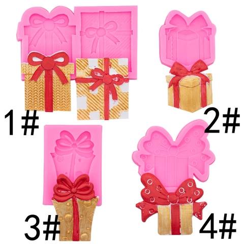 Silicone Mold Gift Box Bowknot Shape For DIY Candle Making Plaster Cake Decoration Epoxy Resin Crafting Tool