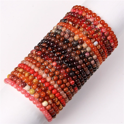 Natural Stone Beaded Bracelet Agate Tiger Eye Crystal Elastic Stretch Healing Energy Yoga Jewelry For Women Men