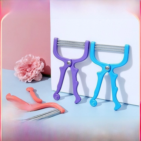 Handmatige Gezichtshaarverwijderaar Roller Veer Type Gezicht Epi Stick Voor Lip Kin Voorhoofd Kunststof Handvat Draagbare Beauty Tool