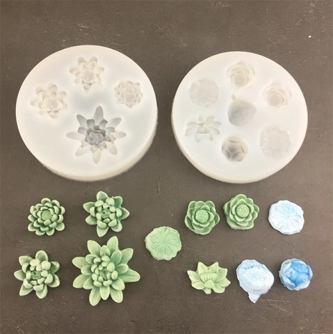 Lotus Flower Leaf Seed Pod Silicone Mold DIY Cake Decorating Fondant Chocolate Resin Craft Soap Candle Making