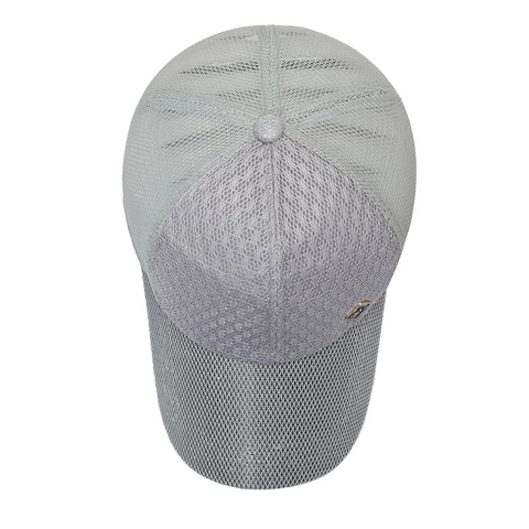 Mesh Baseball Kappe Atmungsaktive Trucker Mütze Sonnenschutz Verstellbar Outdoor Sport Polyester Herren Damen Metall Logo
