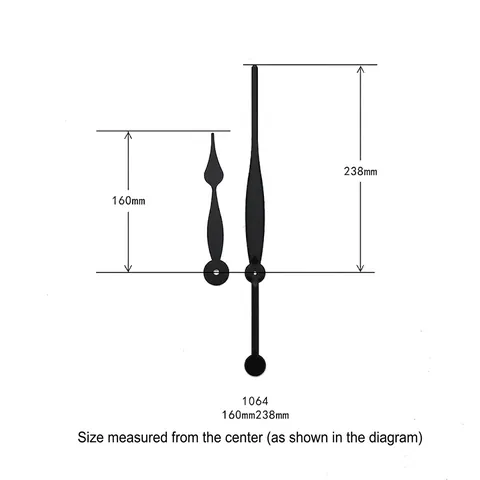 Lancette Per Orologio In Alluminio Nero Opaco Per Riparazione Orologio Da Parete Fai Da Te Moderno Minimalista Ore Minuti Manicotto In Rame