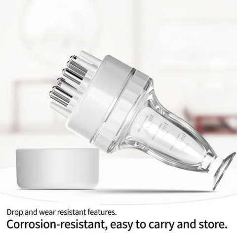 Hoofdhuid Applicator Kam Haargroei Vloeistof Roller Massager Voor Serum Essentiële Olie Behandeling Nauwkeurige Schaal Tool